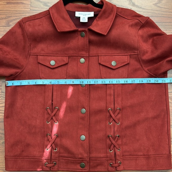 Skyes the limit sz 14Pjacket. Faux Suede . - Picture 6 of 7